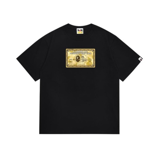 Black BAPE x OVO Collab "Gold Bill" T-Shirt